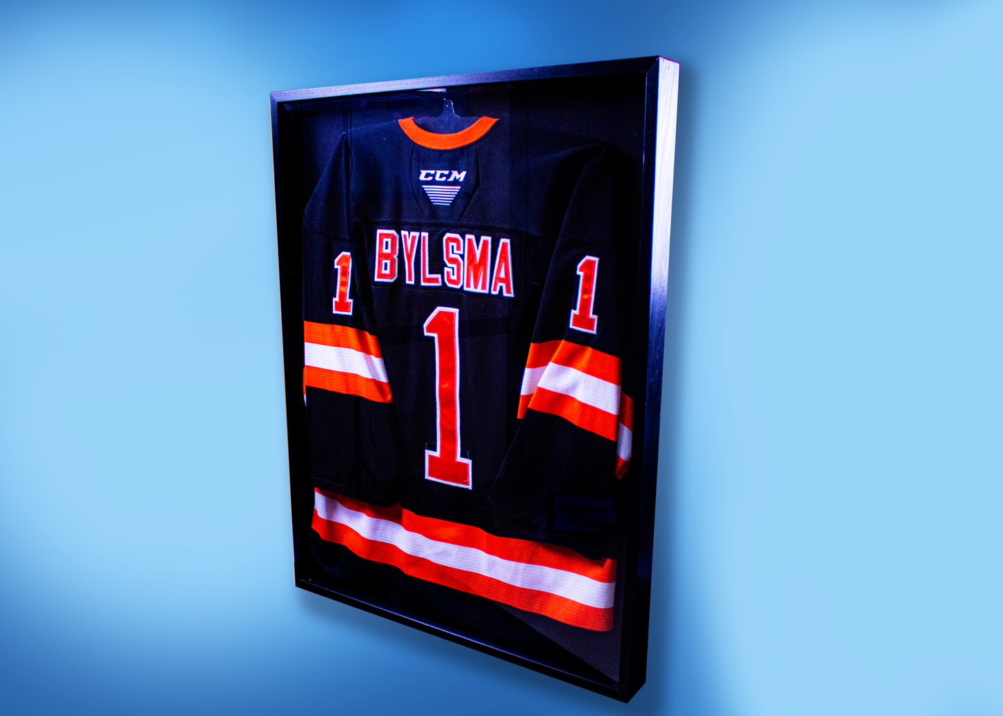 Hockey Jersey Display Case - Black